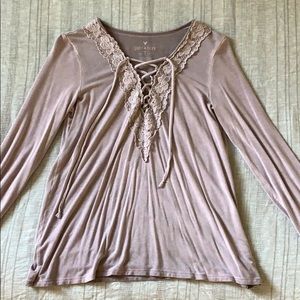 American Eagle cried cross top